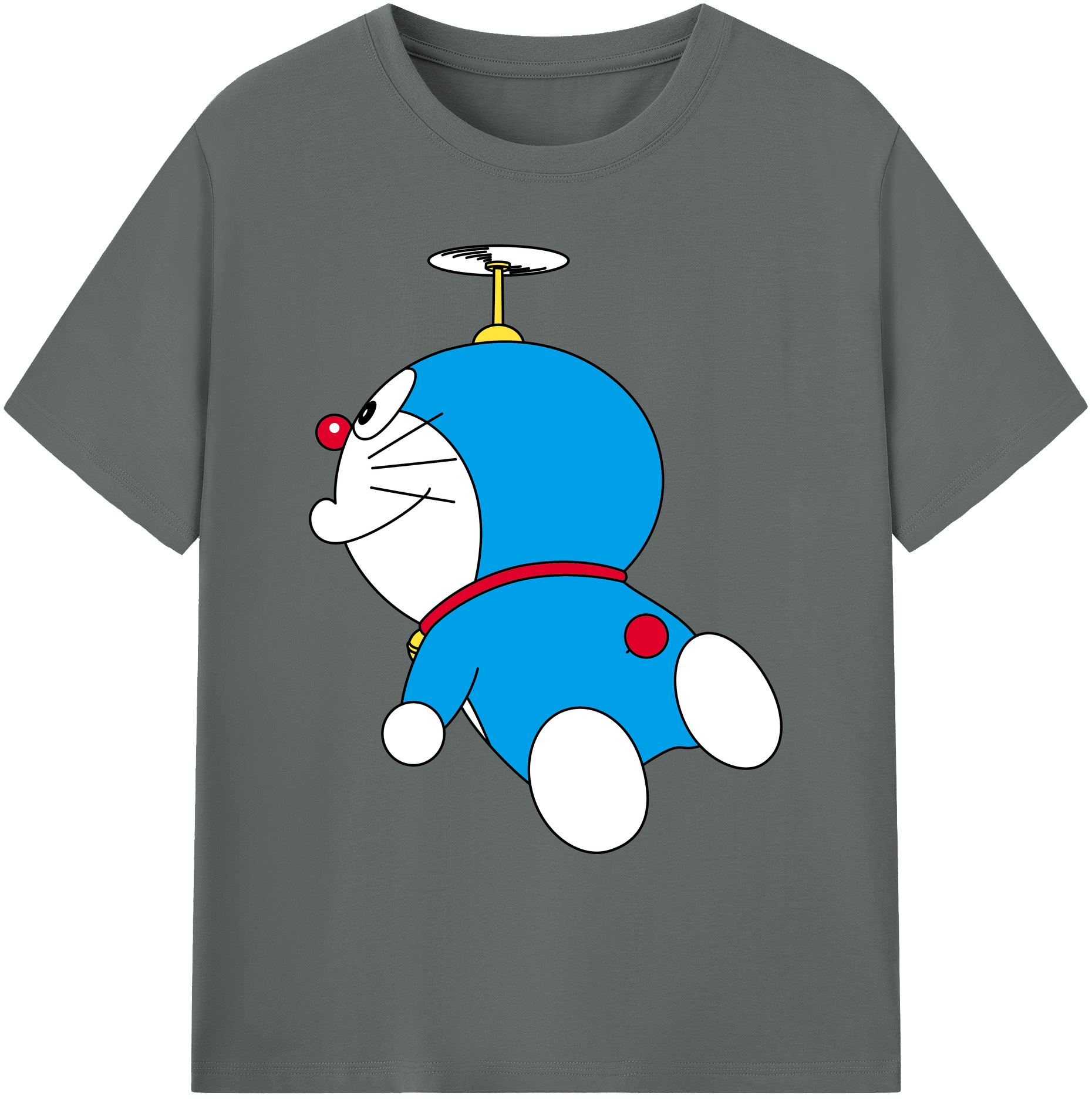 （画像用） ドラえもん Doraemon 綿100％ メンズ半袖Tシャツ｜肌触りやわらか＆通気性